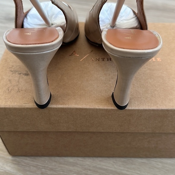 By Anthropologie Slingback Pumps woman’s size 37 Color: NEUTRAL - Picture 5 of 6